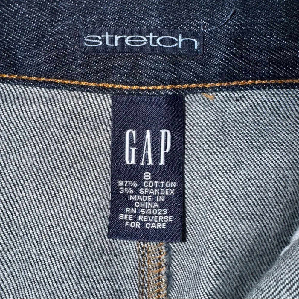 Like new vintage Gap Denim stretch denim Midi Jean Skirt size 8 - Picture 8 of 9